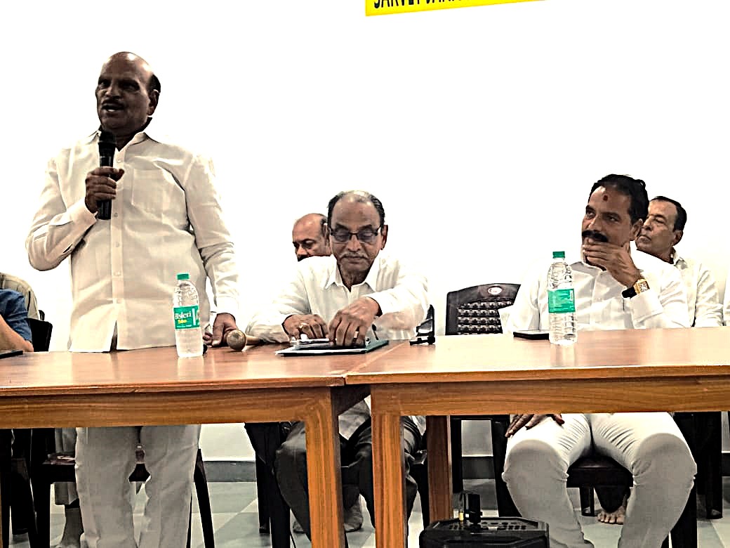 General Secretary of the Association V. Narasimha Rao Garu narrating about the activities of association.jpg